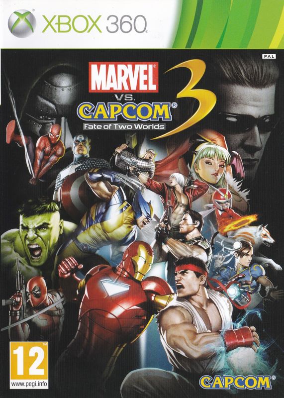 Marvel vs. Capcom 3: Fate of Two Worlds box art for Xbox 360